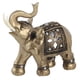 thumbnail image 5 of Decoración de estatuilla de elefante, color dorado, elegante estatuilla de elefante, estatua de elefante, diseño aerodinámico, 5 of 8
