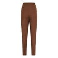 thumbnail image 5 of COMVALUE Leggings for Women Soft Workout Yoga Pants Solid Slim Fit Stretchy High Elastic Waisted Pants for Workout (Coffee, XXL), 5 of 5