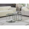thumbnail image 5 of Meridian Furniture Sei Modular Stainless Steel and Glass 2 Piece Coffee Table, 5 of 5
