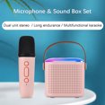 thumbnail image 2 of Mini Karaoke Machine Portable Microphone & Sound Box Set Home KTV BT Speaker with 2 Microphones Home Outdoor Wireless Loudspeaker Rechargeable Voice Box & Handheld Mic Karaoke Mic Speaker BT5.3, 2 of 9