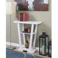 thumbnail image 2 of Pemberly Row Contemporary V Console Table in White Wood Finish, 2 of 7