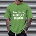 thumbnail image 6 of Razzly Men T Shirts Funny Print Graphic Tee Comfortable Short Sleeve Casual Summer Top for Daily Wear Outdoor Activities(Green,S), 6 of 6
