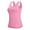 Pink, variant on Womens Shelf Bra Camisole Tops Adjustable Spaghetti Strap Cami Tank Built in Bra Cotton Basic Layer Undershirts Pink,L