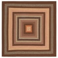 thumbnail image 2 of Safavieh Braided Angel Bordered Machine Washable Reversible Area Rug, Brown/Light Brown, 3' x 3' Square, 2 of 19