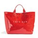 thumbnail image 1 of Bolsa de mano Lushandy de PVC para mujer con estampado de letras rojas, impermeable, 1 of 6