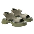 thumbnail image 3 of Green Sports Sandals - Thick Bottom, Casual & Fashionable, Comfortable Ergonomic Design, Perfect for Travel and Shopping, Size 38, 3 of 8