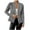 Gray, variant on biudgviw Womens Jackets for Work Long Sleeve Notch Neck Casual Blazer Button Textured Trendy Outwear Formal Business Tops Coat