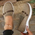 thumbnail image 6 of Zapatos Ortopedicos para Mujer, Women's Woven Orthopedic Breathable Soft Sole Shoes, Go Walking Slip On Casual Comfortable Diabetic Sneaker, 6 of 7