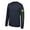 Navy, variant on John Deere Solid Long Sleeve Tee with Logo on Sleeve, Navy- Large