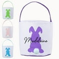 thumbnail image 2 of Harpily Home Textile Storage Personalized Easter Baskets Custom Name Easter Bunny Basket Large Capacity Thickened Bottom Great for Easter Egg Games Easter One Size, 2 of 4
