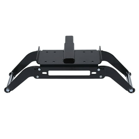 CNMODLE Durable Foldable Winch Mounting Plate Anti- Steel Mounting Plate For 2 Inch Hitch Receiver 4WD Off Road SUV