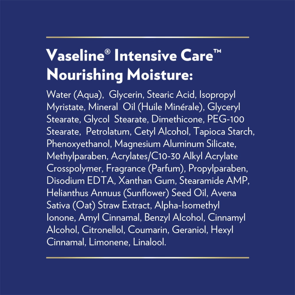 Pack of 2 Vaseline Intensive Care Nourishing Moisture Body Lotion, 20.3 fl oz (Package May Vary)