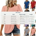 thumbnail image 3 of WXLWZYWL Blouses for Women Dressy Casual Babydoll Tops Ruffle Short Sleeve Shirts Fashion Clothes 2026, 3 of 6