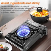 GVDV Portable Camping Stove, 1 Burner Butane Gas Stove with Updated Carrying Case