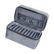 thumbnail image 4 of Caja para guardar pulseras, vitrina para joyas, organizador de mesa de cuero sintético de terciopelo. Gris, 4 of 9
