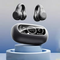 Earbuds for School, Bones Conduction Bluetooth Earphones With Non In Ear Clip Style Sports Digital Display And Long Battery Wireless Earphones Earphones for Kids