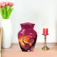 thumbnail image 7 of JAGASY Phoenix Urn for Ashes Adult Male, Purple Small Urns for Human Ashes Keepsake, Golden Flames Sparks Decorative Urns for Parents, Flying Phoenix Funeral Cremation Urn for Mom & Dad, (3 Inch), 7 of 7