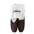 thumbnail image 2 of Rvasteizo Toddler Outfits Print Round Neck Sleeveless Top Shorts Cotton Summer Set 1-8Years, 2 of 4