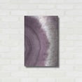 thumbnail image 3 of Luxe Metal Art 'Agate Geode II PLUM' by Wild Apple Portfolio, Metal Wall Art, 16"x24", 3 of 9