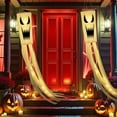thumbnail image 4 of 1 Pack Halloween Ghost Windsock, Halloween Ghost Flag Hanging Decorations, Wind Sock for outside, 40 Inch Flying Ghost Halloween Windsocks Outdoor for Yard Patio Garden Tree [Light], 4 of 9
