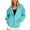 Light Blue, variant on JBXKXYW Zip Up Hoodie Women Women's Fall Jacket Oversized Pocket Sweatshirt Casual Drawstring Clothing Zipper Track Jacket Solid Color Long Sleeve Hooded Top Sudaderas Para Mujer (Mint Green,S)