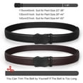 thumbnail image 6 of XIATIAN Set of 2 Leather Ratchet Dress Belt for Men Perfect Fit Waist Size 22-50 inches with Automatic Buckle, 6 of 8