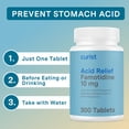 thumbnail image 6 of Curist Famotidine 10mg Bulk Pack, Acid Reflux Medicine for Heartburn Relief, OTC Maximum Strength Stomach Acid Reducer, Anti Acid Relief Tablets for Indigestion Heartburn Relief, 300 Tablets, 6 of 9