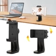 thumbnail image 4 of Soporte adaptador para trípode para teléfono abrazadera para trípode para teléfono rotación de 360 para conferencias selfies transmisión en vivo, 4 of 8