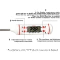 thumbnail image 2 of DUTTY Kitchen Thermometer Coffee Thermometer Tea Thermometer Food Thermometer Waterproof Digital Immediate Read Meat Thermometer with Long Probe for Liquid, Candle, Food, Milk, Fry, Candy, Roast 2pcs, 2 of 6