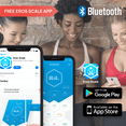 thumbnail image 6 of Eros Bluetooth Smart Body Fat Scale with Free Tracking Eros Scale APP - White, 6 of 7