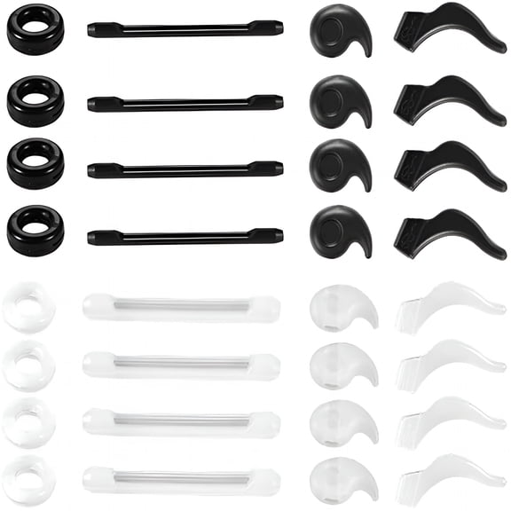 GJX 2026 New 16 Pairs Eyeglasses Retainers,Premium Silicone Anti-Slip Eyeglass Holder,Comfort Ear Grip Hooks Protectors for Spectacle Sunglasses Reading Glasses Eyewears