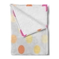 thumbnail image 2 of Polka Dots Soft Flannel Fleece Throw Blanket, Gradient Polka Dots Digital Design Array of Filled Circles Artwork, Cozy Plush for Indoor and Outdoor Use, 50" x 70", Multicolor, by Ambesonne, 2 of 5