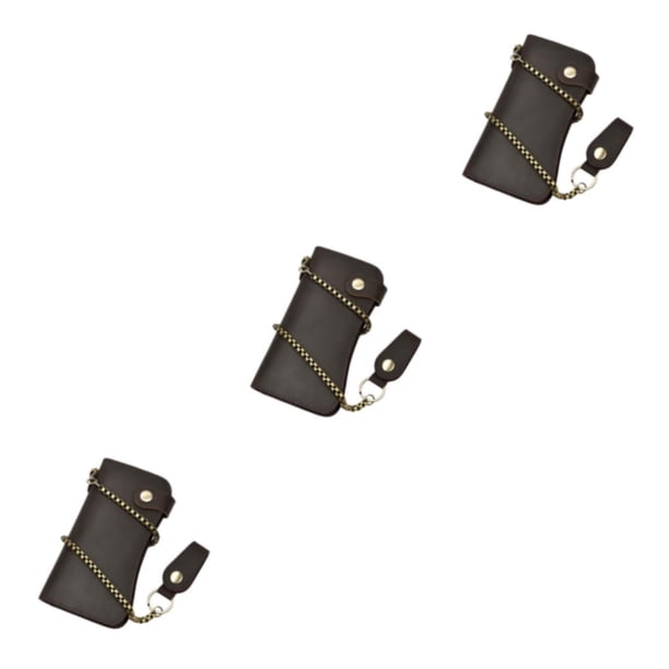 Cartera de cuero Minnieouse para hombre con cremallera y ranura para tarjetas Type1 NO1