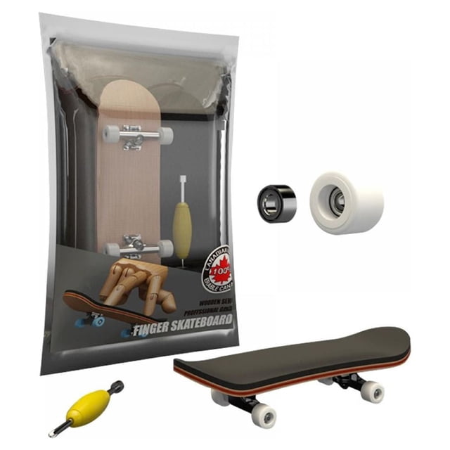 Planche à Doigts Complète en Bois Mini Fingerboard avec Roues à Roulement-A4-