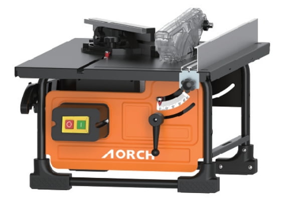 Trilenars 8-inch 24T Blade 6.7-Amp Copper Motor,Table Saw for Jobsite,Compact Portable Table Saw Kit with Sliding Miter Gauge DIY Woodworking and Furniture Making，Cutting Speed up to 3576RPM