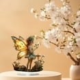 thumbnail image 6 of 1 Packs Butterflies Fairies Ornament Whimsical Home Decor for Study Bedroom Desktop Decoration Unique Gift Idea Handcrafted Fairy Figurine, 6 of 6