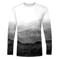 DBAIXID Mens Designer T Shirts 2024 Floral Tie Dye Print Long Sleeve T