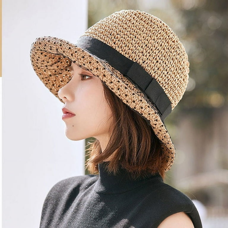 Yuanzhou Straw Hat, Japanese Beach Hat, Face Covering Hat, Women's