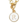 thumbnail image 5 of Round Shape Letter Charm Accessories for Stanley Tumbler Cup Name ID Letter R, White, 5 of 7