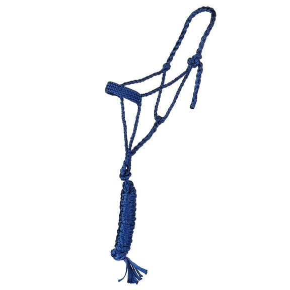 Tough 1 Mule Tape Halter with10ft Lead Royal