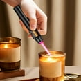 thumbnail image 3 of Windproof Adjustable Flame Butane Lighter | Rechargeable Metal & Ceramic | Refillable Powerful 1300°C Torch for Candles Fireplace BBQ Outdoor Cooking | Non-Slip Shockproof Portable Design, 3 of 6