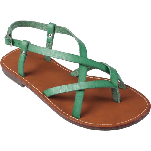 Brinley Co Womens Strappy Flat Sandals - Walmart.com