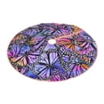 thumbnail image 2 of Kll Watercolor Butterflies Christmas Tree Skirt 30",Party Decorations Farmhouse For Christmas Decorations Holiday Party, 2 of 8