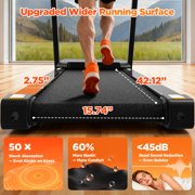 Folding Treadmill w/ Incline, 3.5HP Treadmill for Home w/ 330lb Capacity, 71 Programs