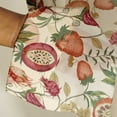 thumbnail image 3 of Vargottam Fruits Print Sheer Georgette Curtains for French Doors & Balcony - 2 Panels, 96" Long, Light Filtering, Grommet Top Printed Drapes for Living Room or Lounge, 3 of 9