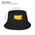 thumbnail image 4 of ZICANCN Bucket Hat Unisex for Men Women, Sunrise Silhouette Woman Fashion Fishing Hat Cute Fisherman Cap, Black, 4 of 5