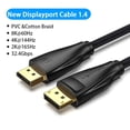 thumbnail image 1 of DisplayPort - DisplayPort 1.4 8K 60Hz 4K HDR 165Hz Cable Display Puerto de audio para PC Laptop Video TV Display Port 1.4 DP Cable 1.2 zhangyuxiang LED, 1 of 2