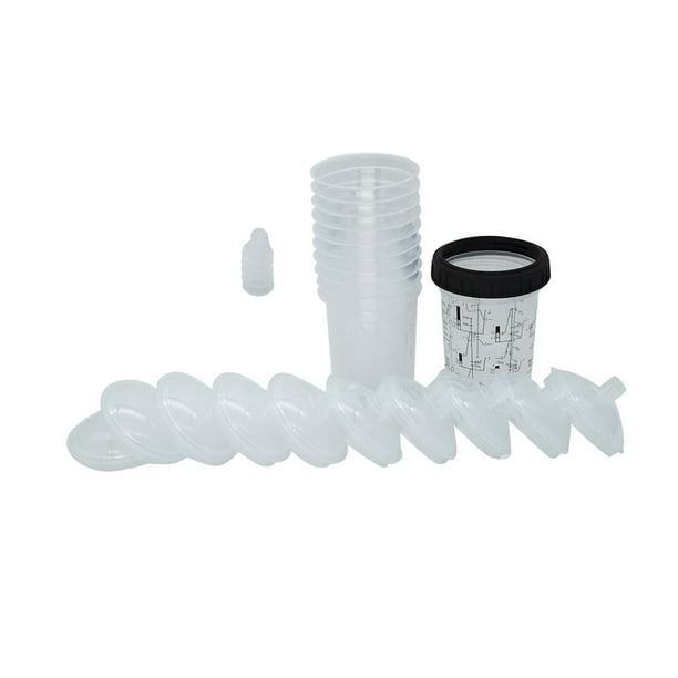 Kit de tapas y revestimientos para vasos rociadores Vaso mezclador de pintura Vaso medidor desechable Pintura 400ml