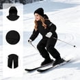 thumbnail image 5 of Girls Ski Suits Waterproof Jumpsuit with Hood Insulated Midweight Zipper Closure Warm Kids Winter Snow Jacket Black 8 Years, 5 of 7