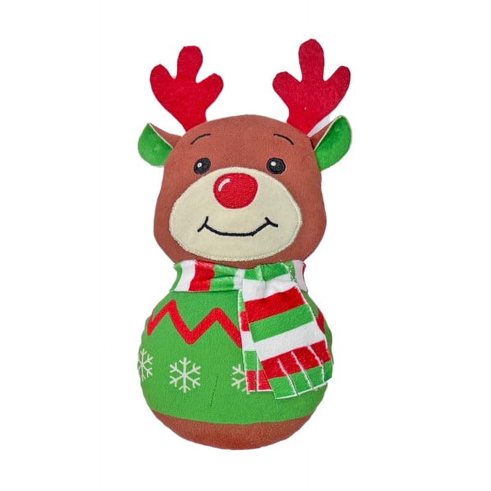 (2 pack) Vibrant Life Holiday 5-Piece Dog Toy Stocking Gift Set, Red, Chew Level 2